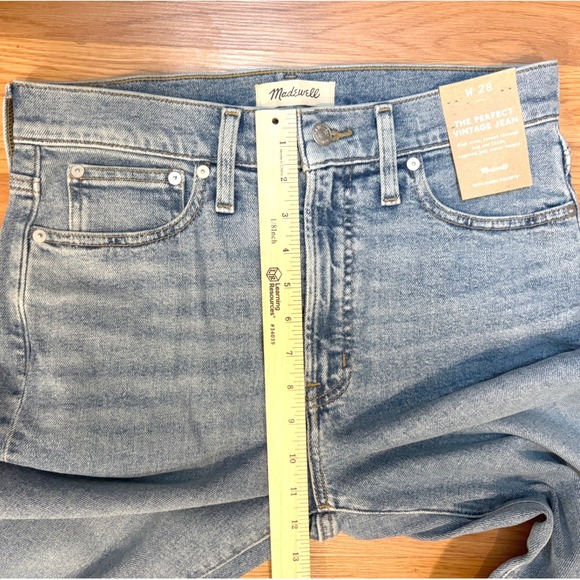 Madewell Perfect Vintage Jean Womens Size 28 Light Wash Distressed NWT N3913 - Picture 6 of 9